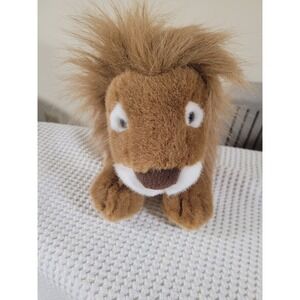 Russ Berrie Lion Plush Stuffed Animal Golden Brown Realistic Mane 14 Inch